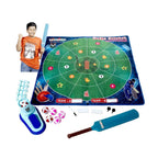 Kids cricket game set with automatic launcher