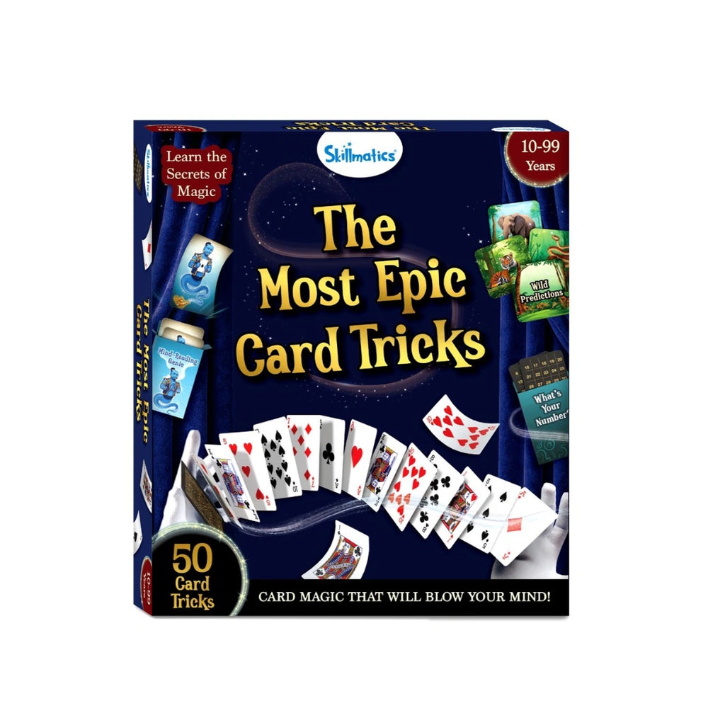 Magic Kit ,50 Card Tricks & Illusions ,Complete Magic Set with Special Decks & Guide ( 10+)