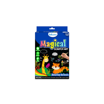 Skillmatics Toys Skillmatics Travel Friendly Magical Scratch Art Book: Amazing Animals (ages 3-8)