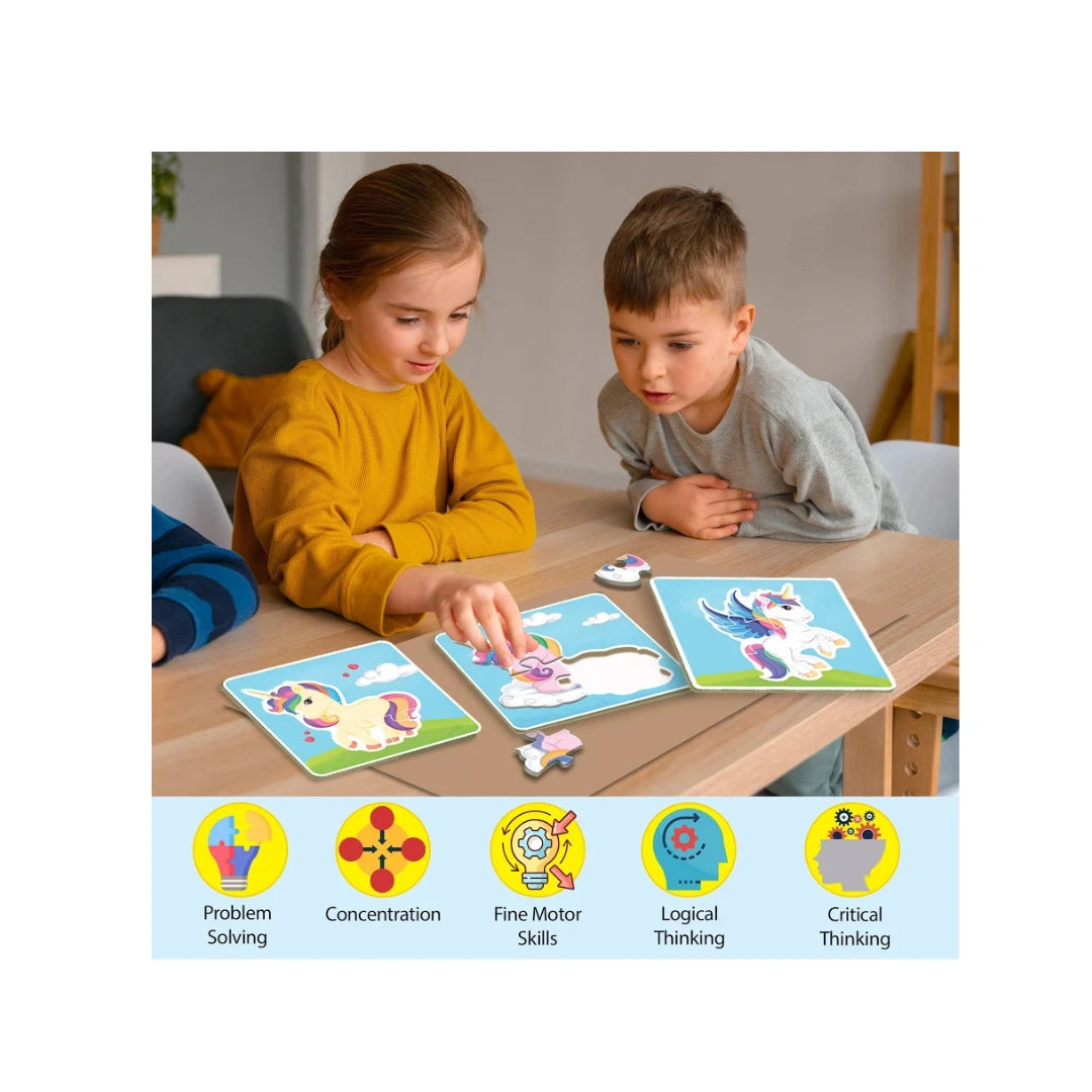 unicorn-themed educational puzzle game