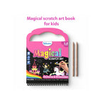 Unicorn princess scratch art book