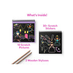 Unicorn princess scratch art book