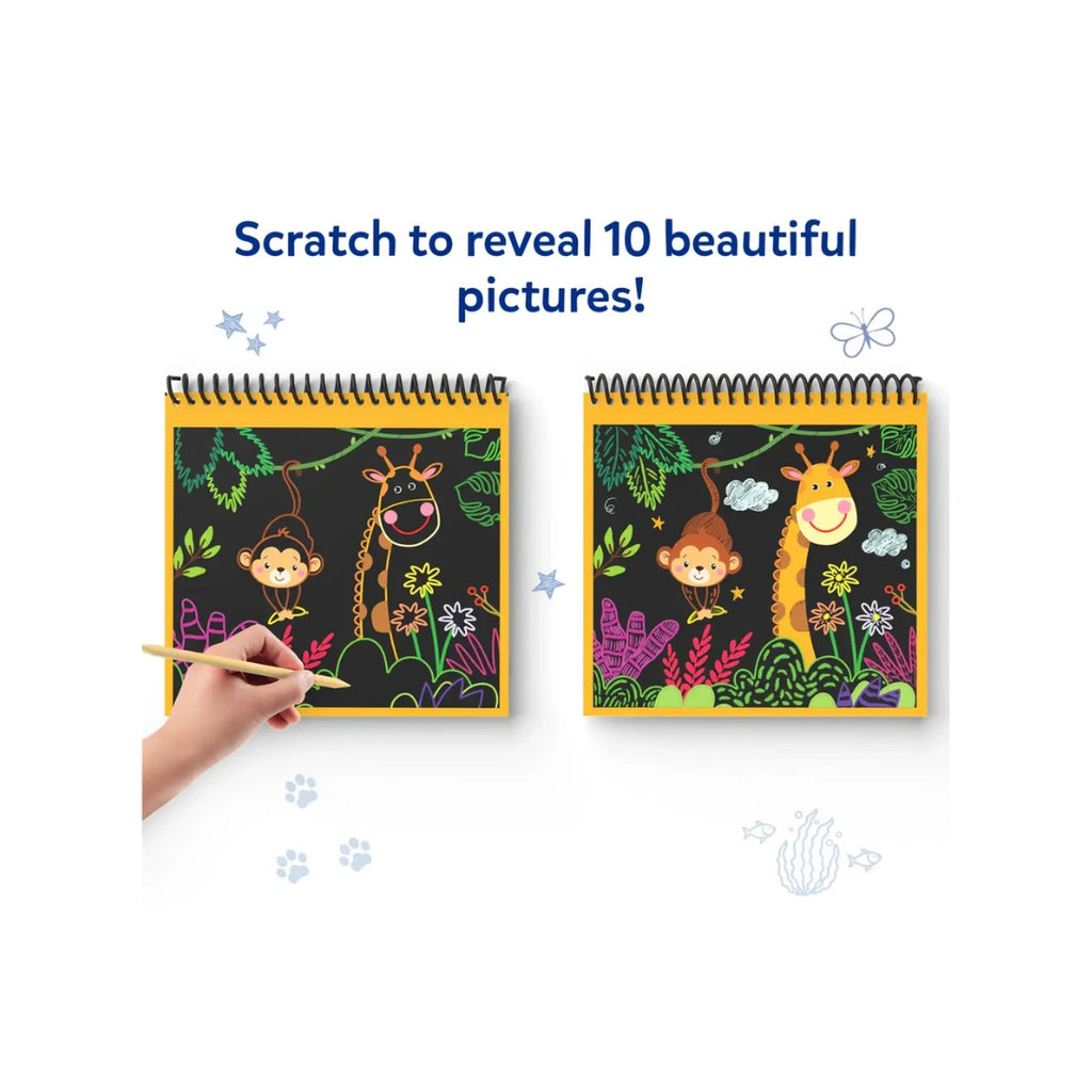 Animal scratch art book