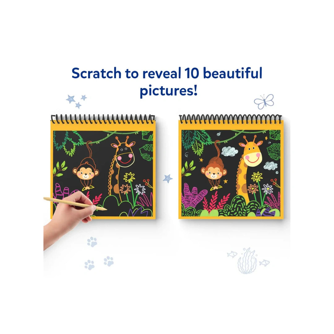 Animal scratch art book