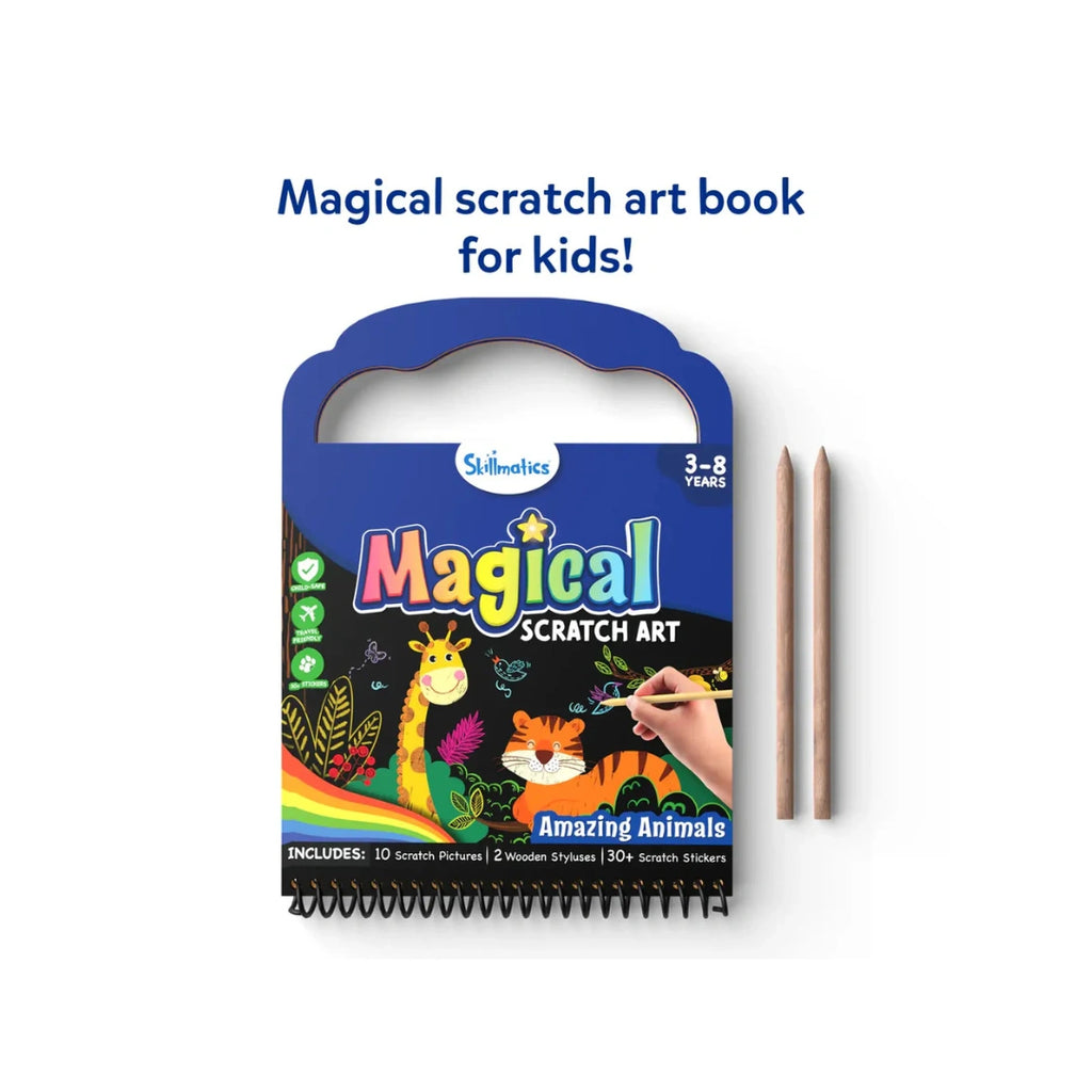 Animal scratch art book