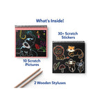 Animal scratch art book