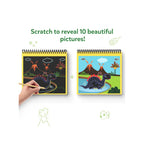 Dinosaur scratch art book