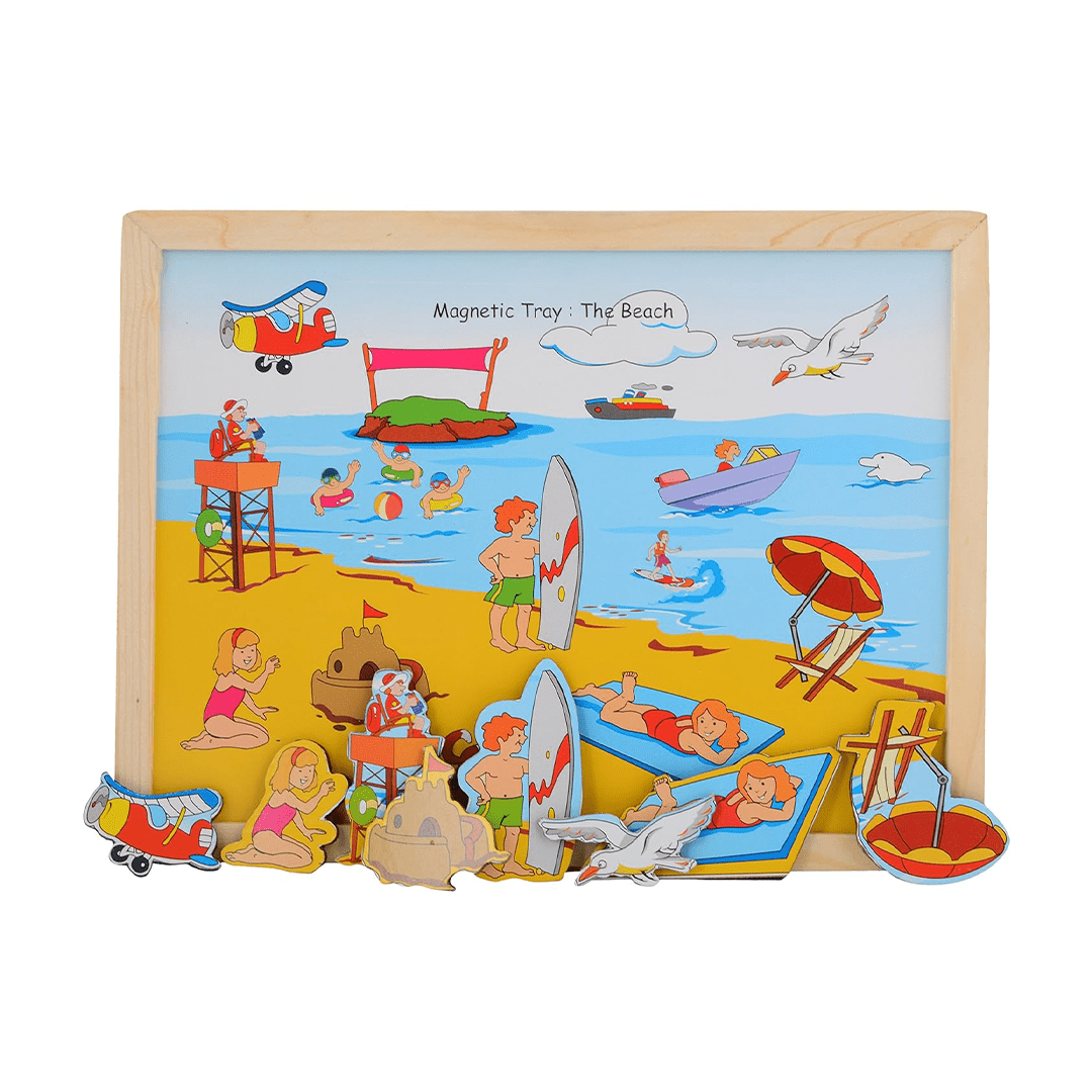 Skillofun Toys Skillofun Magnetic Twin Play Tray - The Beach