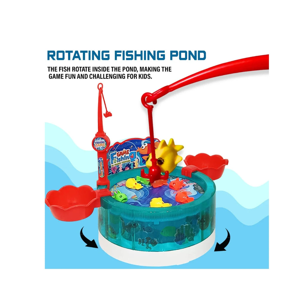 Musical magnetic fishing game