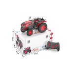 RC tractor toy with Bluetooth speaker and rechargeable battery.
