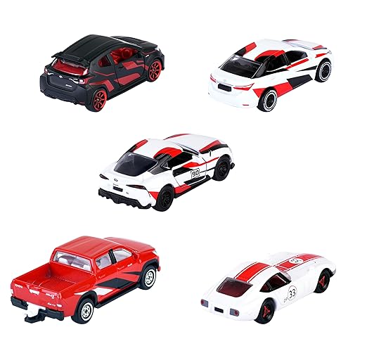 Majorette Japan Racer Gift Pack | Licensed Toyota Models | Durable 7.5 cm die-cast Metal | Authentic Japanese Racing Cars | Colorful, Detailed Design | for Collectors and Kids 3+