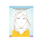 Makeup colouring and sticker book 
