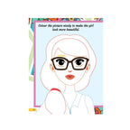 Makeup colouring and sticker book 