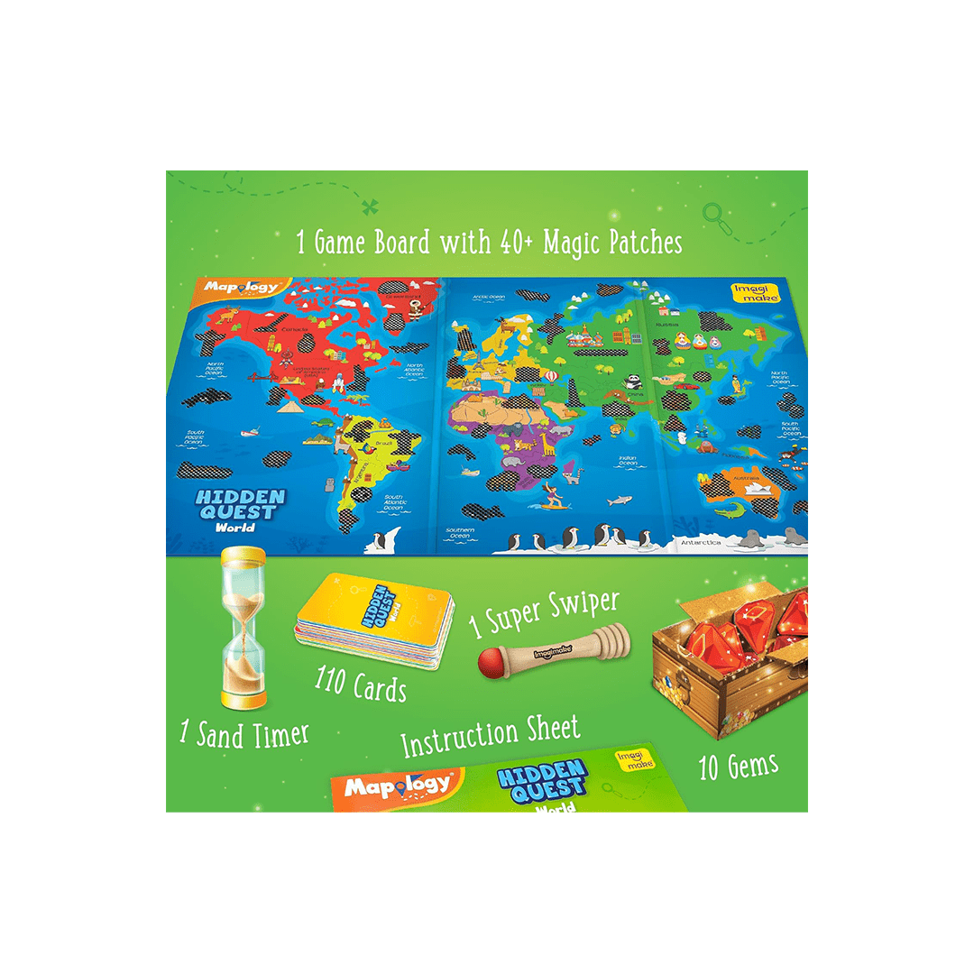 Imagimake Toys Imagimake Mapology Hidden Quest World (5-7 Years)