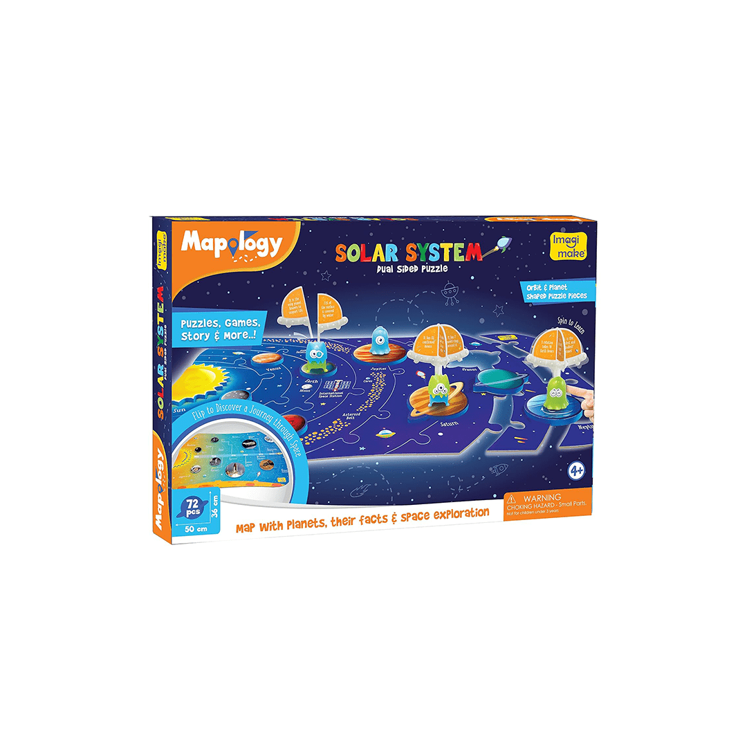 Imagimake Science & Exploration Sets Imagimake Mapology Solar System Puzzle - Learning Aid and Educational Toy (5-7 Years)