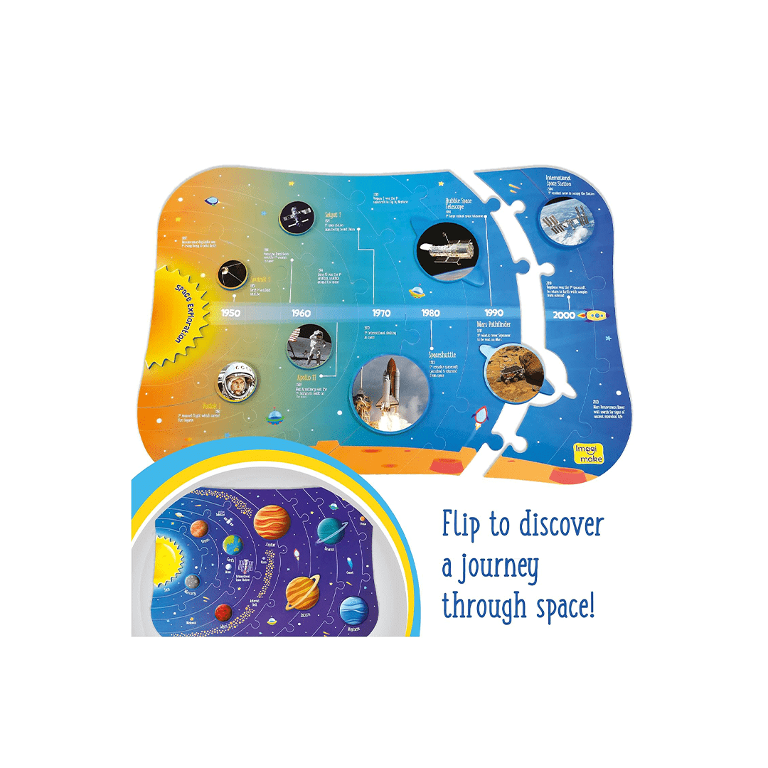 Imagimake Science & Exploration Sets Imagimake Mapology Solar System Puzzle - Learning Aid and Educational Toy (5-7 Years)