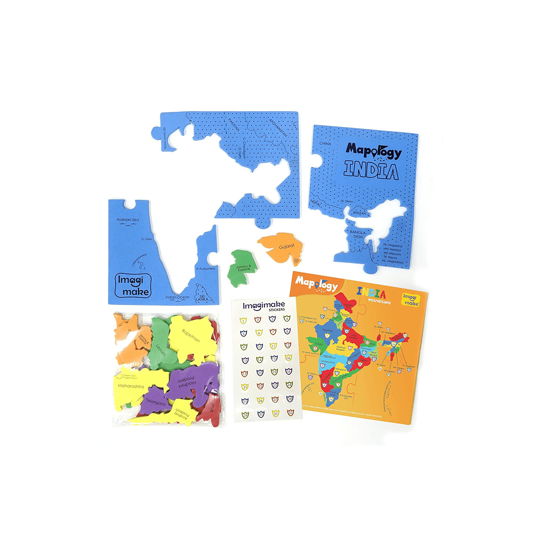 Imagimake Science & Exploration Sets Imagimake Mapology States of India Map Puzzle (4 Years+)