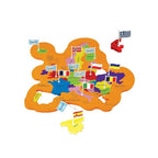World map learning puzzle