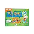 World map learning puzzle