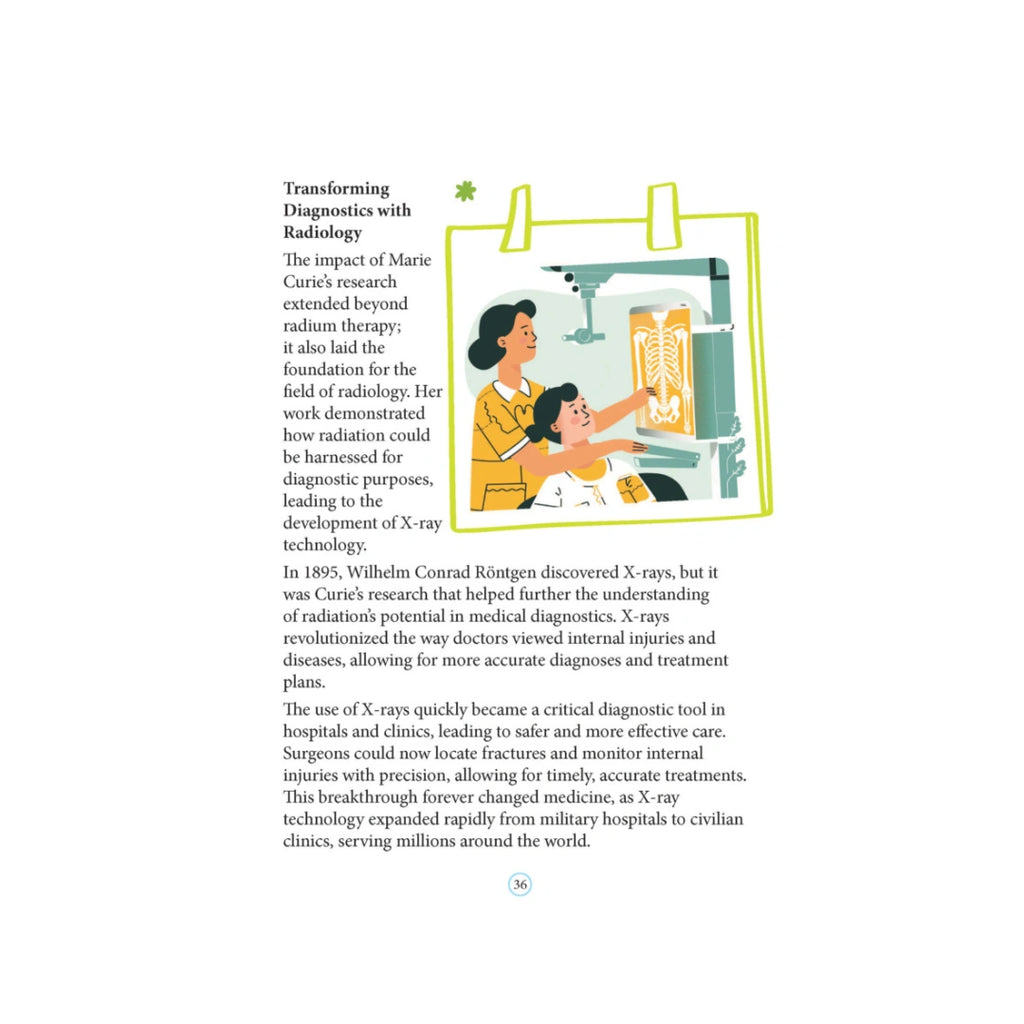 Children’s book about Marie Curie’s life and achievements.