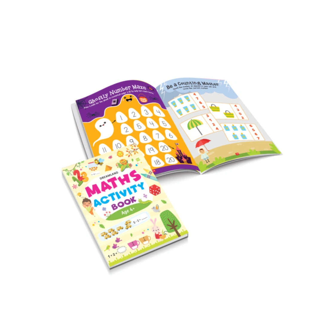 Maths activity workbook for kids 