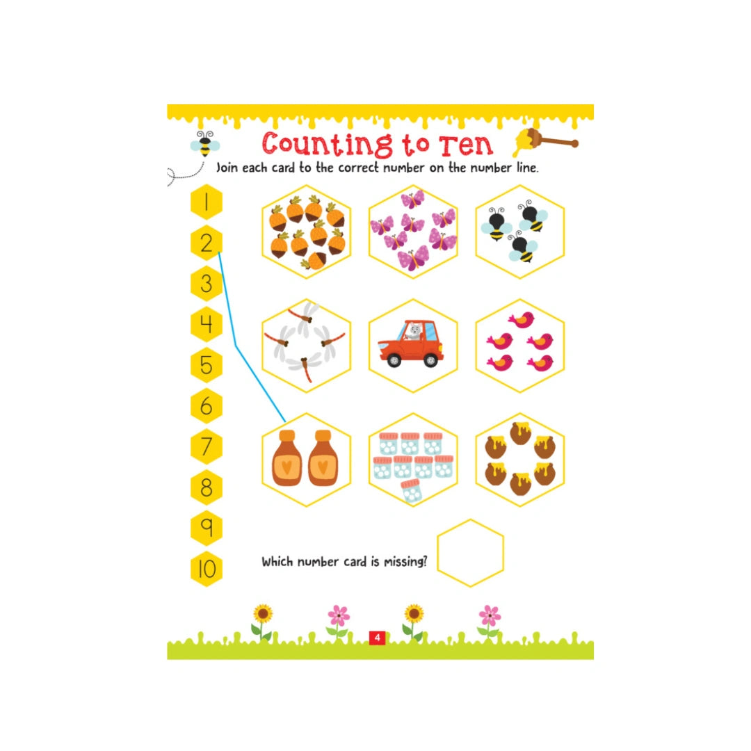 Maths activity workbook for kids 
