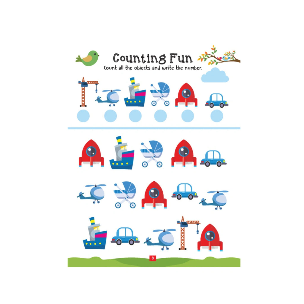 Maths activity workbook for kids 