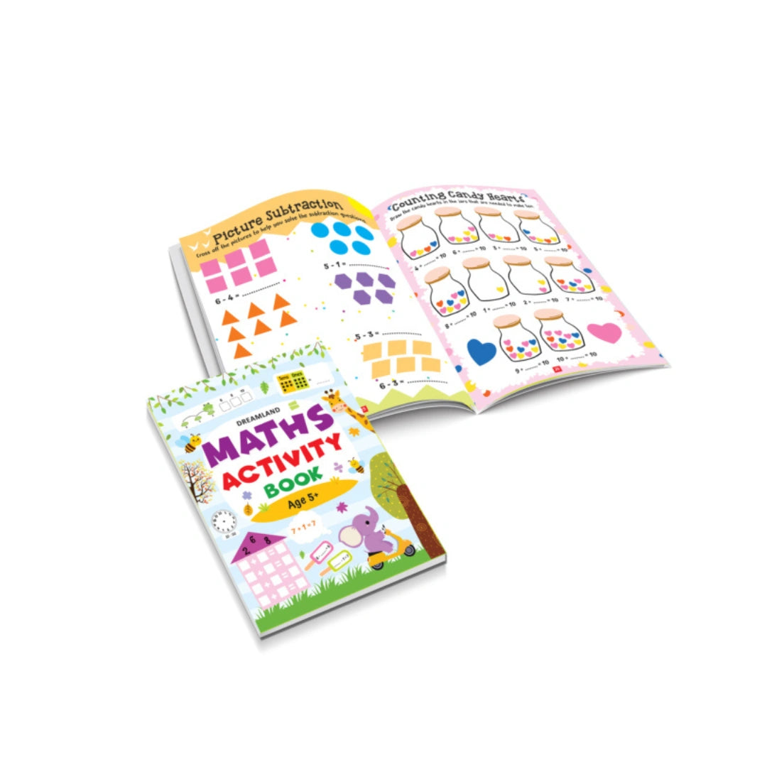 Maths activity workbook for kids 