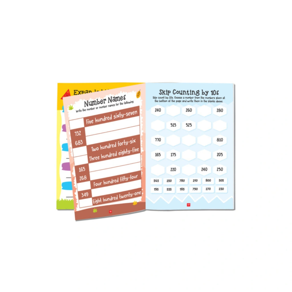 Maths activity workbook for kids 