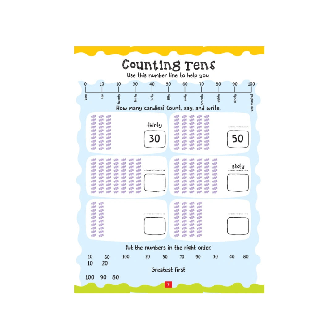 Maths activity workbook for kids 