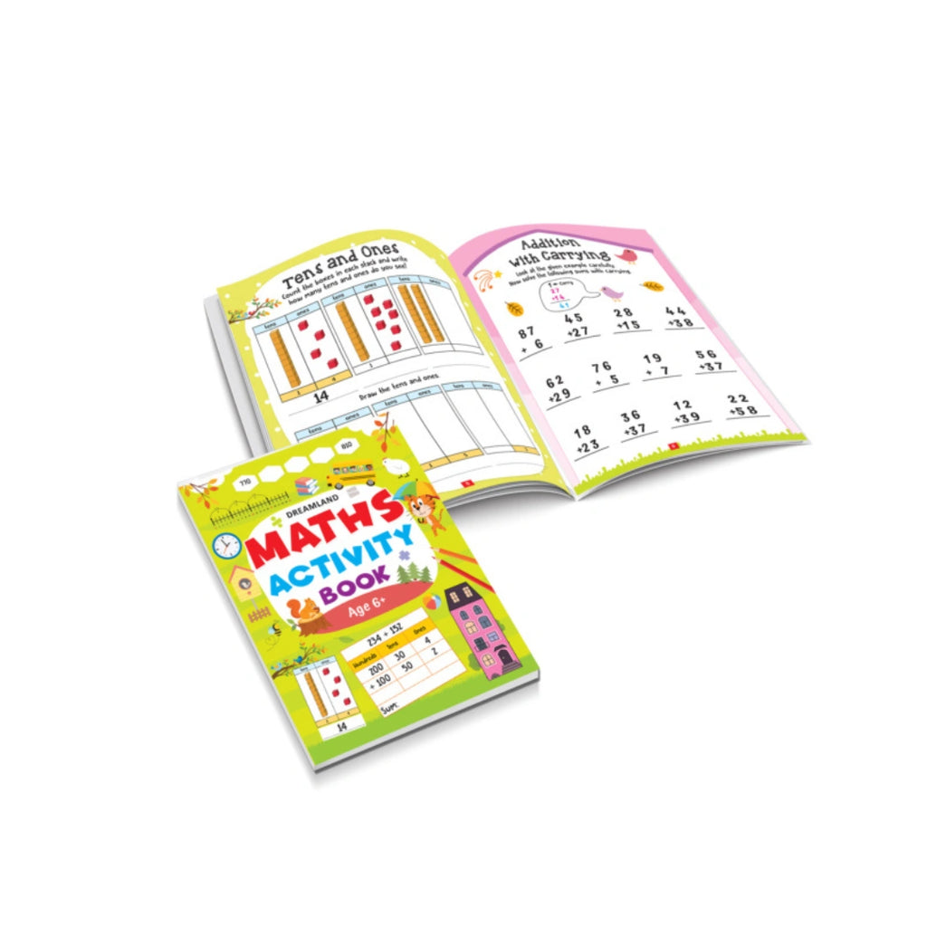 Maths activity workbook for kids 