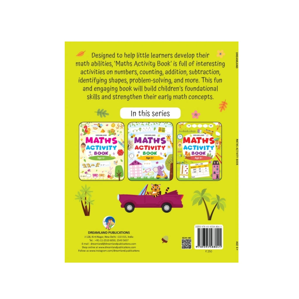 Maths activity workbook for kids 