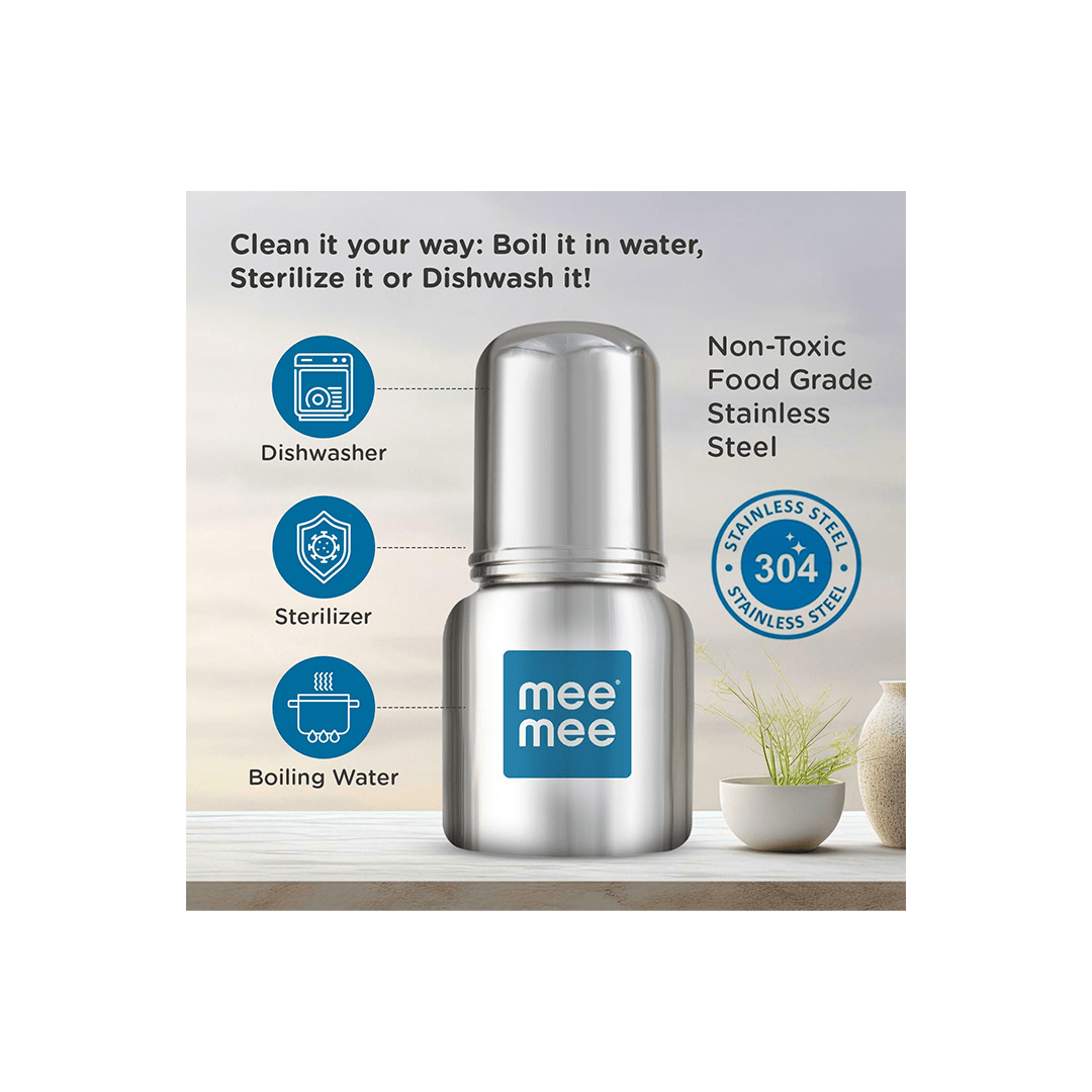 Mee Mee Mee Mee Baby Steel Feeding Bottle For Kids