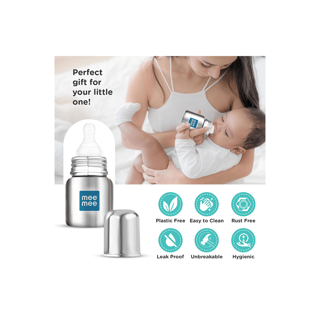 Mee Mee Mee Mee Baby Steel Feeding Bottle For Kids