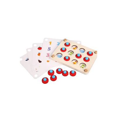 Extrokids Toys Extrokids Wooden Memory Game With Knob (3 Years+)