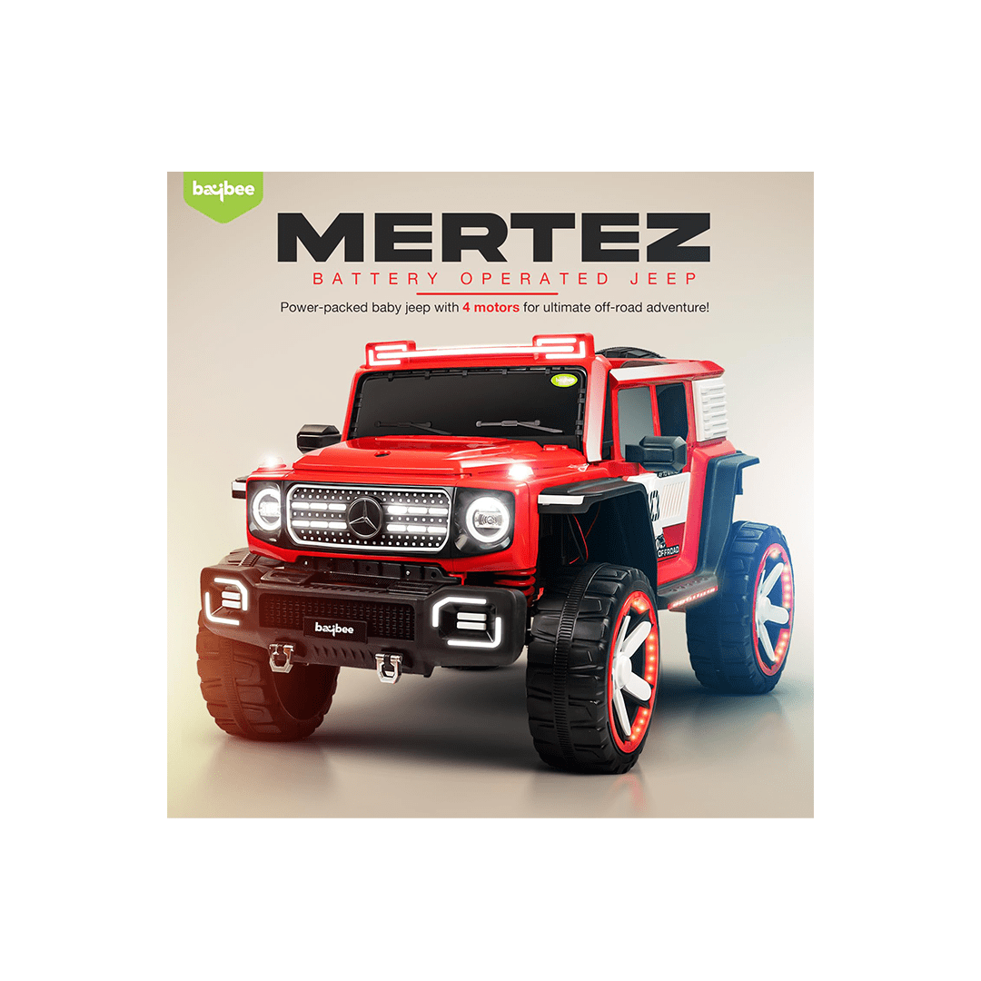 Baybee Ride-ons Baybee Mertez 4 x 4 Battery Operated Jeep for Kids (2 Years+)