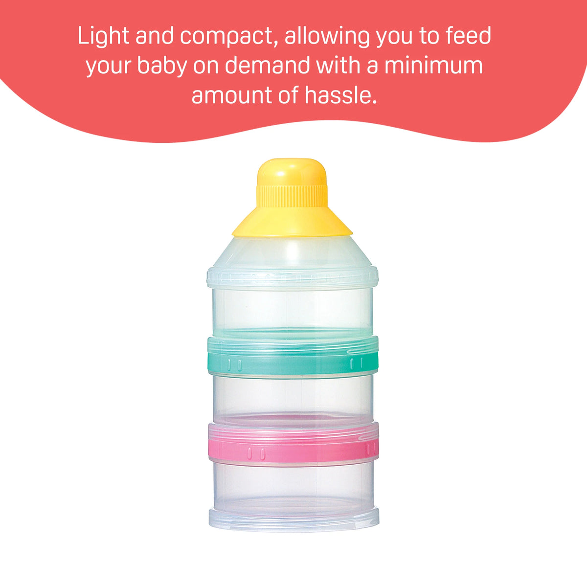Pigeon Powder Milk Container – 3 Separate Compartments, BPA Free