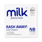 MILK Baby Diaper Flexi Tape , Size NB - 22 Pcs, 0 To 5 KG