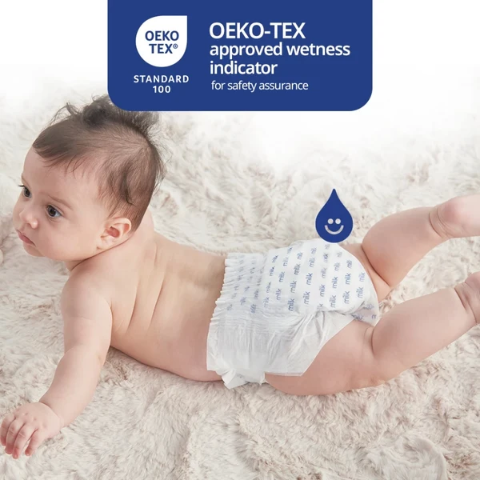 MILK Baby Diaper Flexi Tape , Size NB - 22 Pcs, 0 To 5 KG