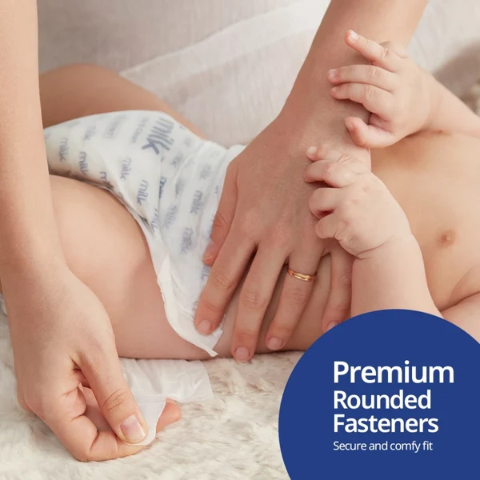 MILK Baby Diaper Flexi Tape , Size S - 48 Pcs, 4 To 8 KG