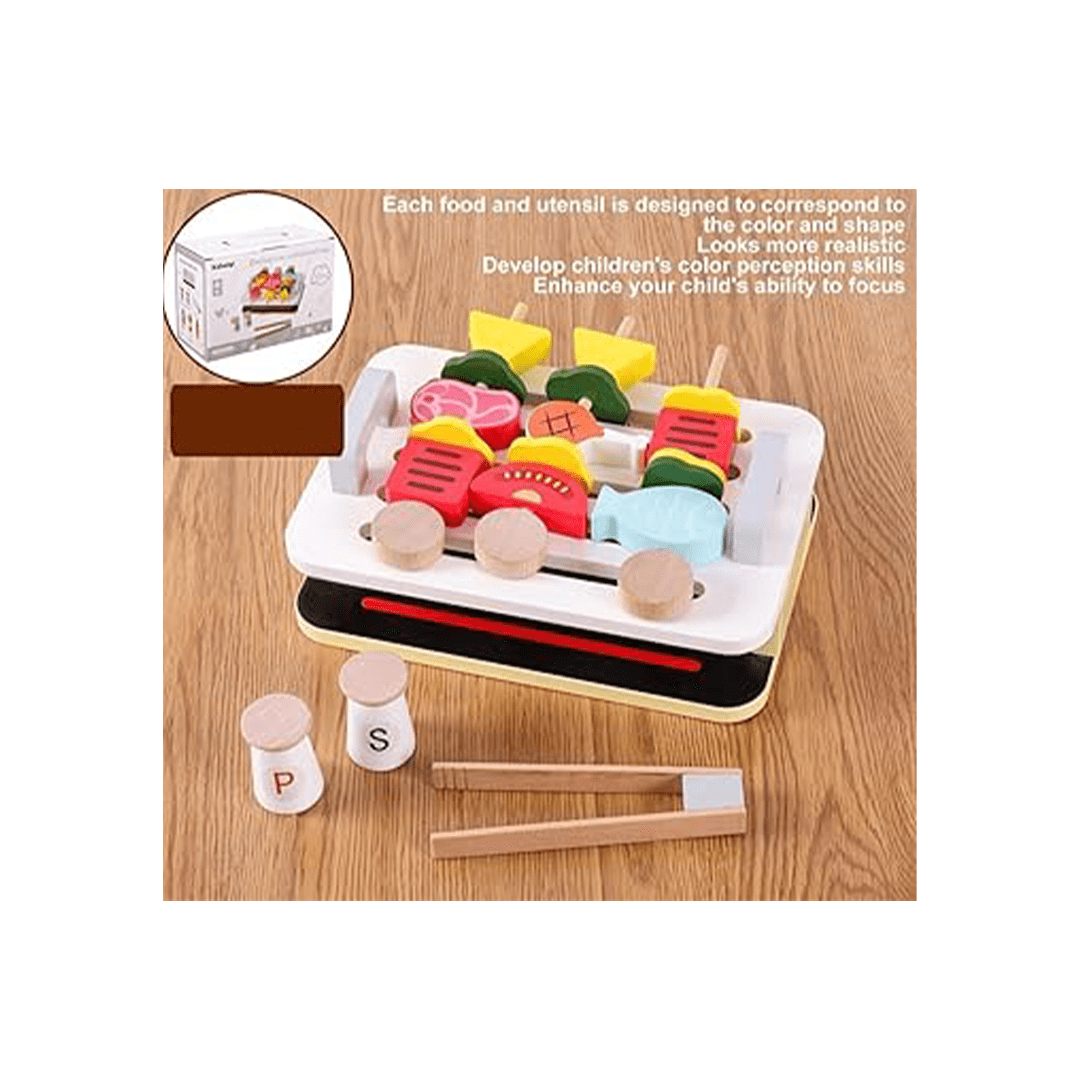 Extrokids Toys Extrokids Wooden Mini Barbecue Combination Pretend Play (3 Years+)