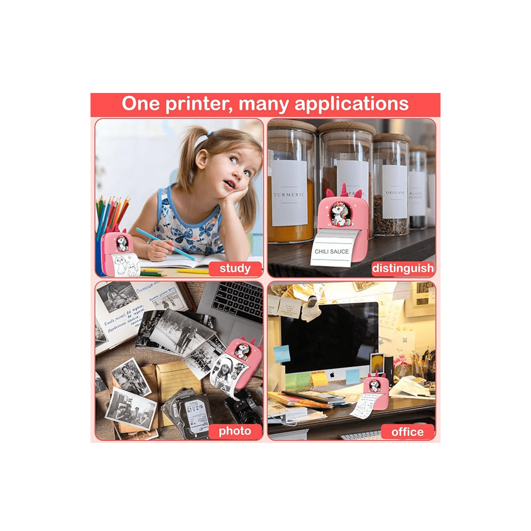 Baan Toys Toys Baan Toys Mini Thermal Printer, Bluetooth Pocket Printer for kids (5 Years+)