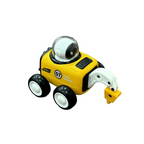 Mini construction trucks with movable bucket arms