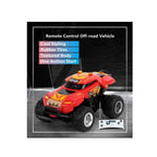 Mini RC monster truck toy with LED lights