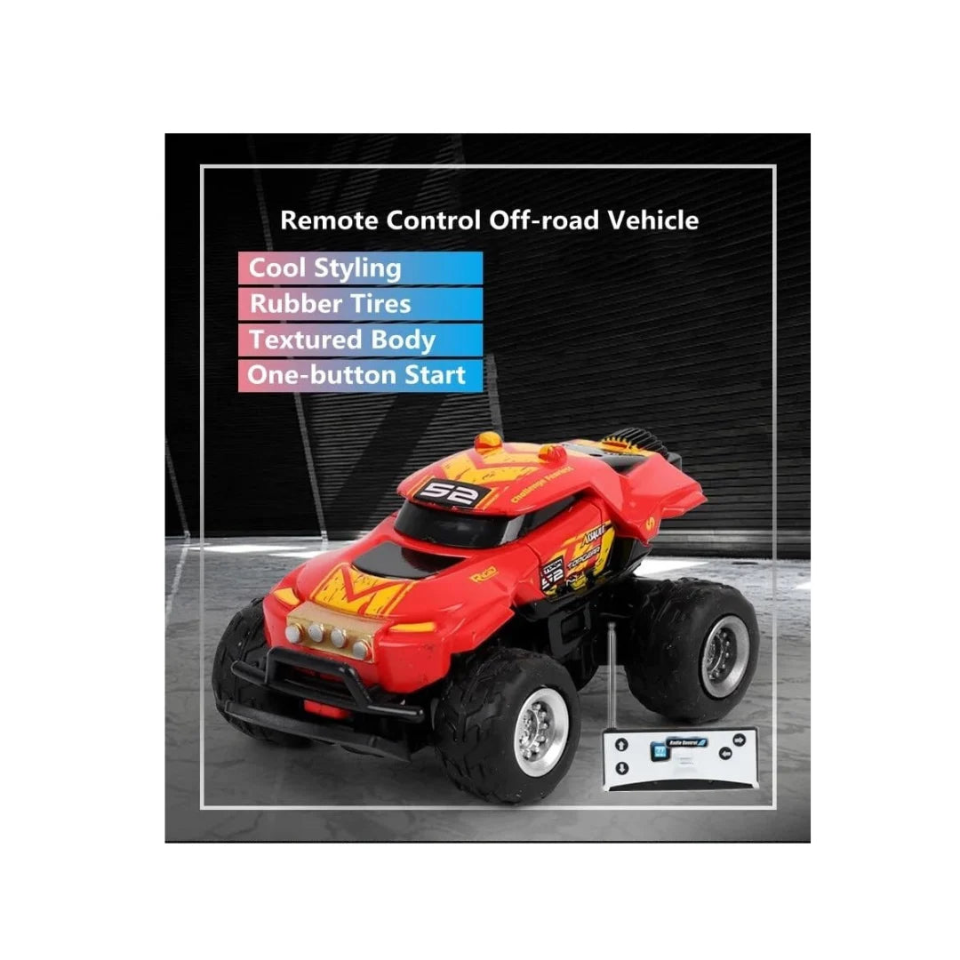 Mini RC monster truck toy with LED lights
