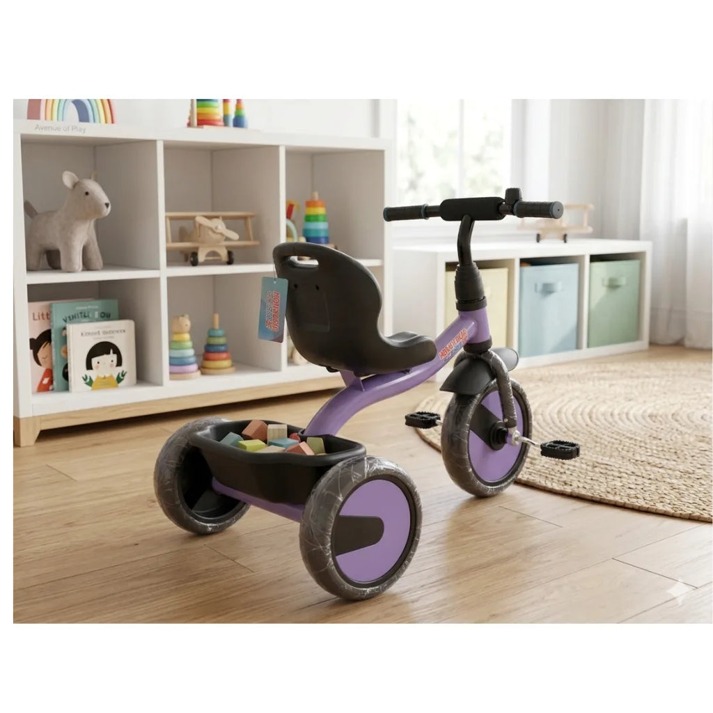 Tricycle with backrest seat