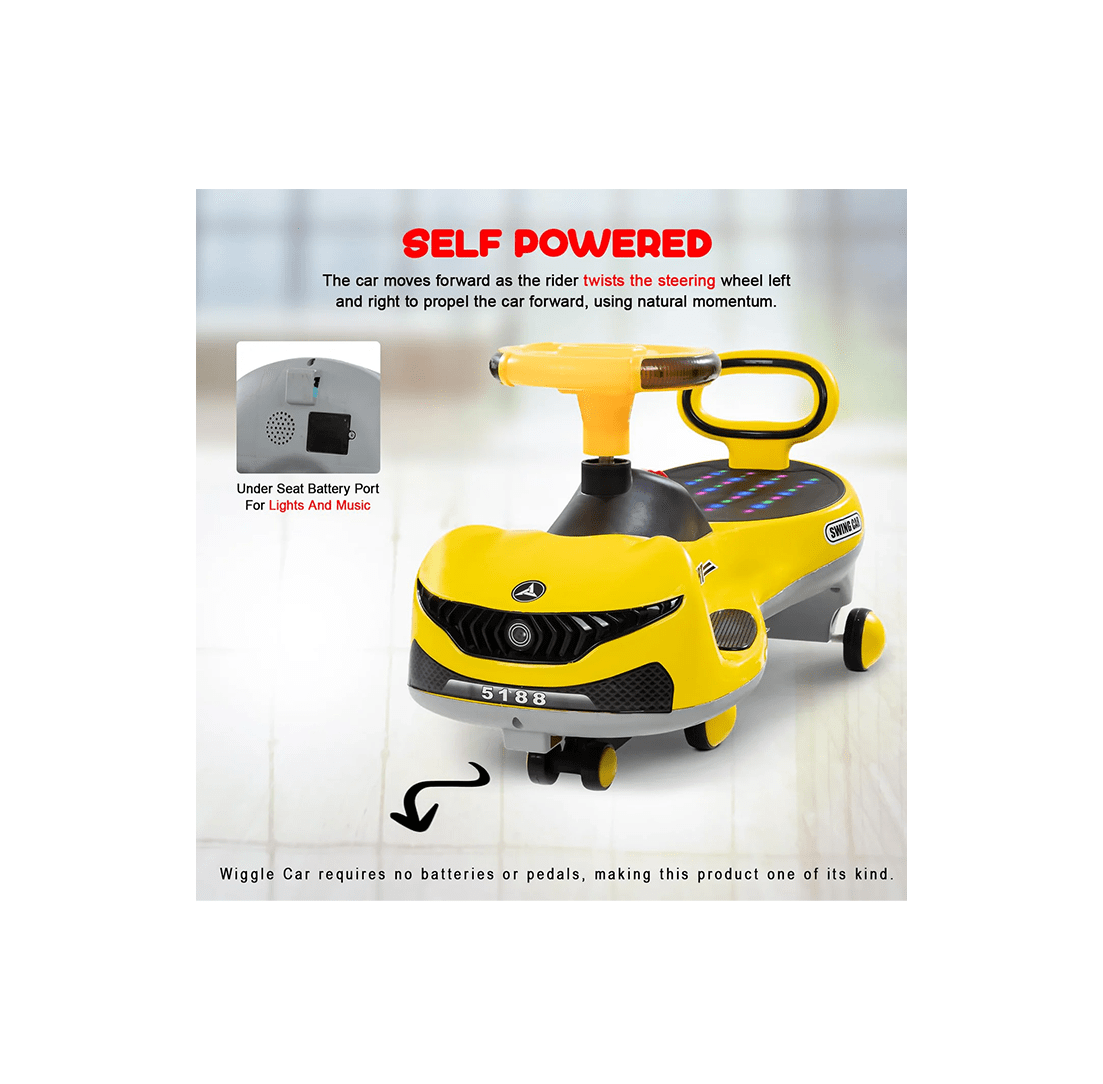 Baybee Ride-ons Baybee Mona Baby Swing Car for Kids Toys (3-7 Years)