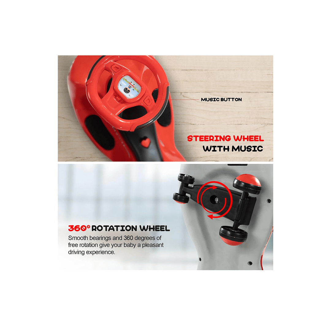 Baybee Ride-ons Baybee Mona Baby Swing Car for Kids Toys (3-7 Years)