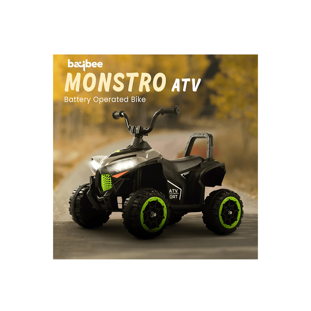 Baybee Ride-ons Baybee Monster ATV Rechargeable Battery Operated Electric Kids Bike with Light, USB, Music Electric Bike, Beach ATV Bike