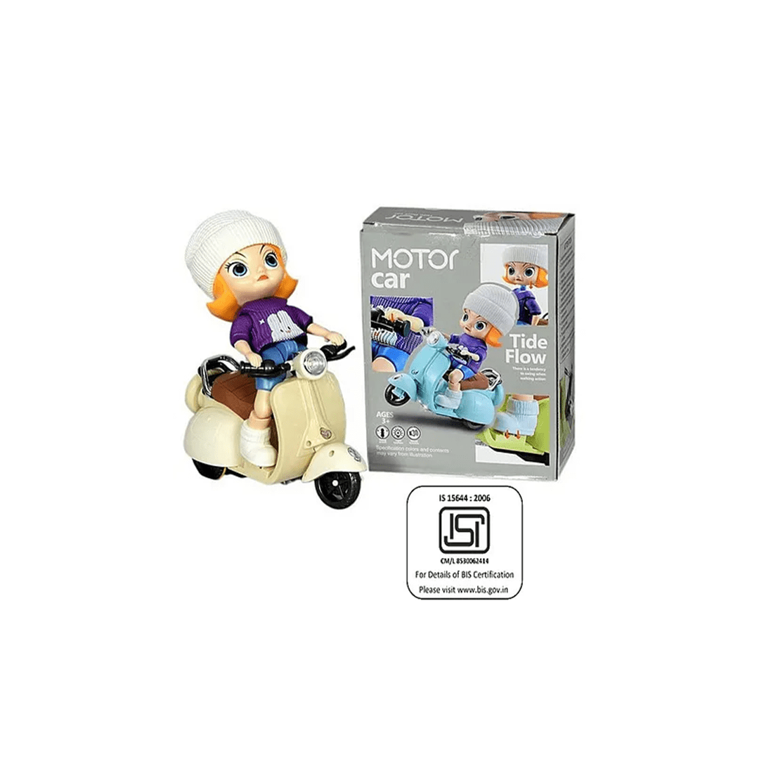 Baan Toys Toys Baan Toys Motor Tide Flow Car Kids Motor Scooter Musical Vehicle (3 Years+)